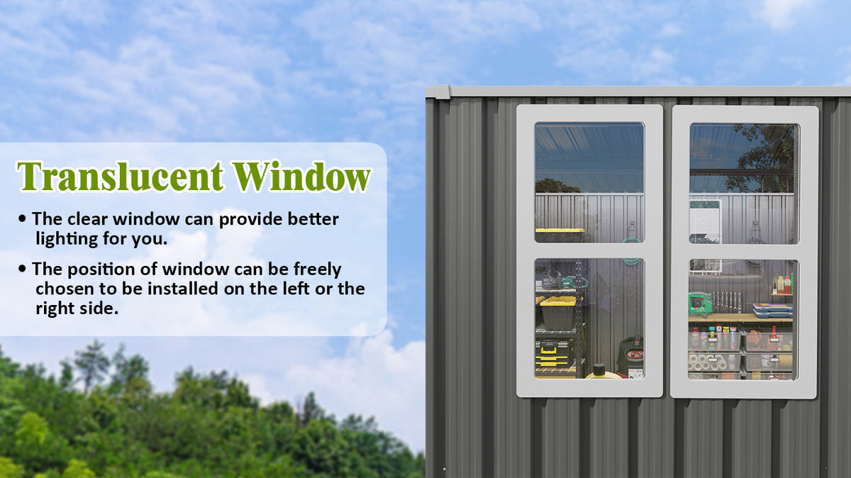 10x14 FT Outdoor Metal Storage Shed